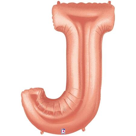 LOFTUS INTERNATIONAL Megaloon Letter J Rose Gold Balloon B1-5910RG